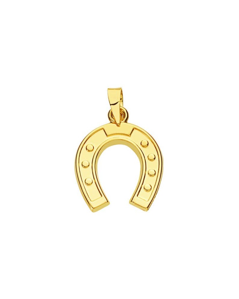 Colgante oro 18k herradura amuleto 20x15 mm