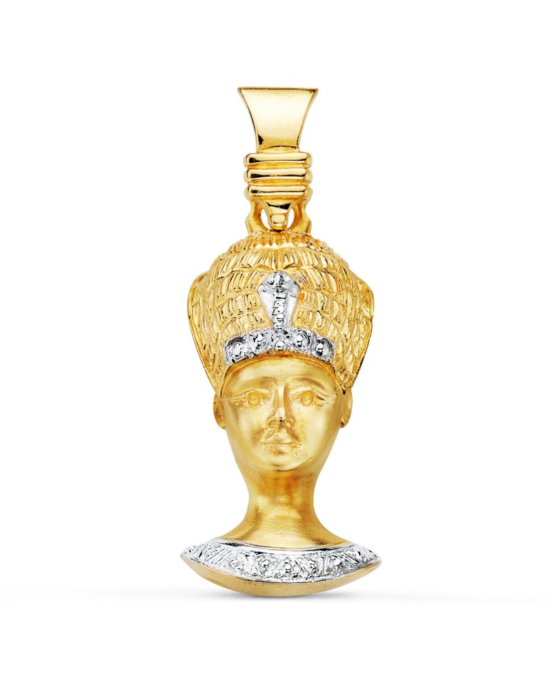 Colgante oro 18k bicolor sacerdote egipcio
