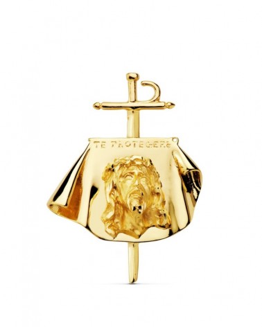 Colgante oro 18k Cristo de Toreros 34x25 mm