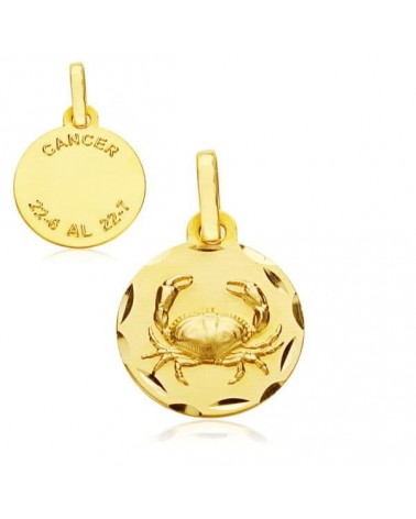 Colgante oro 18k horóscopo Cáncer 13mm