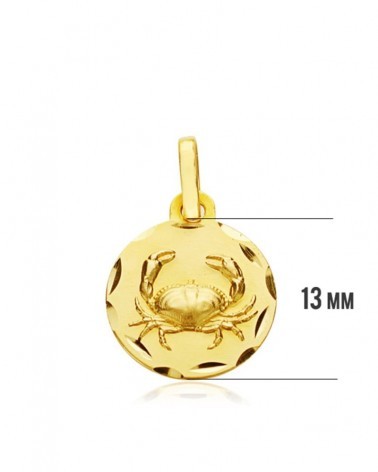 Colgante oro 18k horóscopo Cáncer 13mm