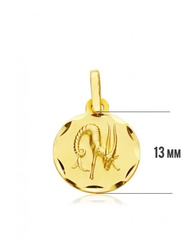 Colgante oro 18k horóscopo Capricornio 13mm