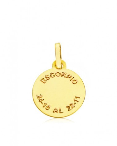 Colgante oro 18k horóscopo Escorpio 13mm