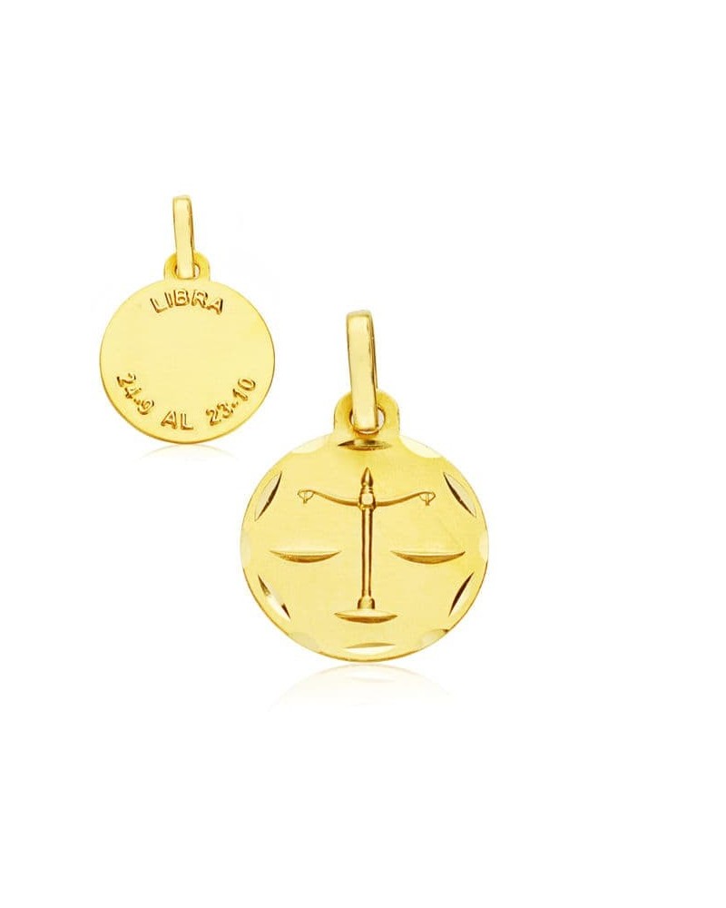 Colgante oro 18k horóscopo Libra 13 mm