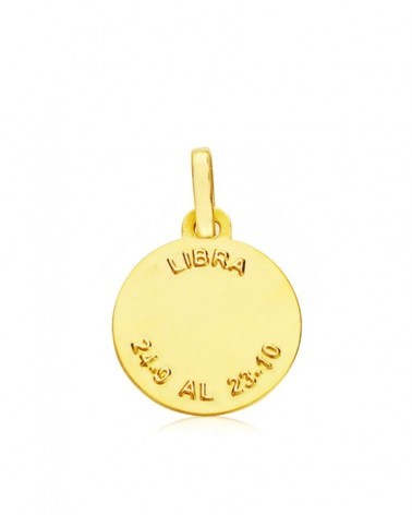 Colgante oro 18k horóscopo Libra 13 mm