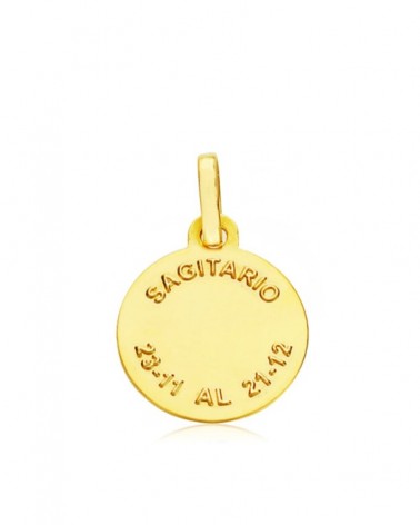 Colgante horóscopo Sagitario oro 18k 13mm
