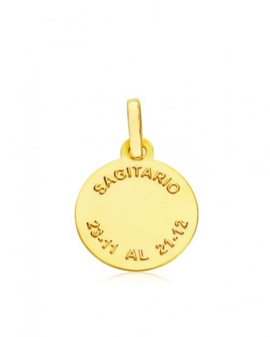 Colgante horóscopo Sagitario oro 18k 13mm