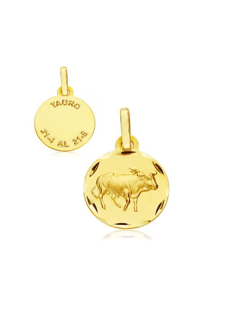 Colgante horóscopo Tauro oro 18k amarillo 13mm