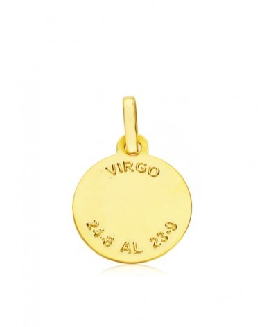 Colgante oro 18k horóscopo Virgo 13mm