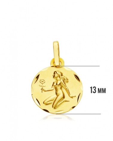 Colgante oro 18k horóscopo Virgo 13mm