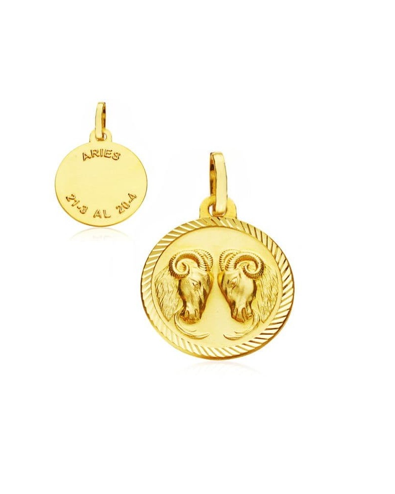 Colgante oro 18k horóscopo Aries 16mm
