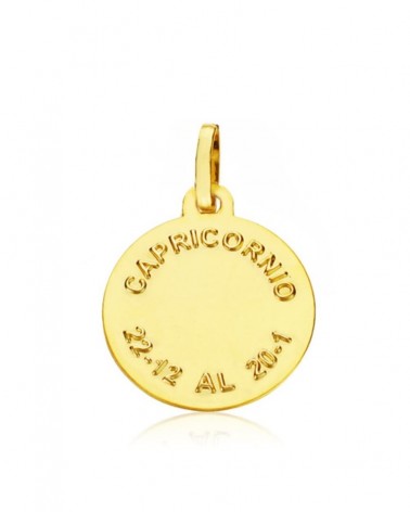 Colgante oro 18k horóscopo Capricornio 16mm