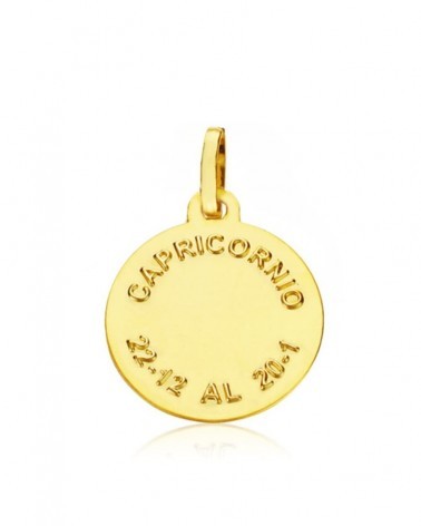 Colgante oro 18k horóscopo Capricornio 16mm