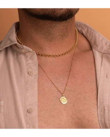 Colgante oro 18k horóscopo Leo 16mm