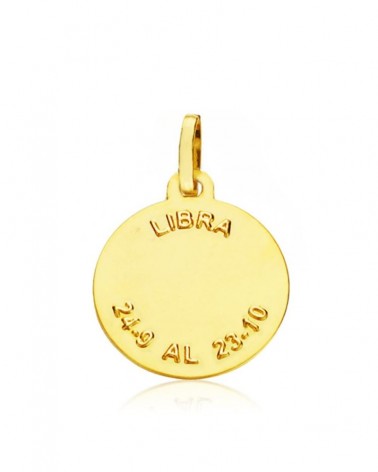 Colgante oro 18k horóscopo Libra 16mm