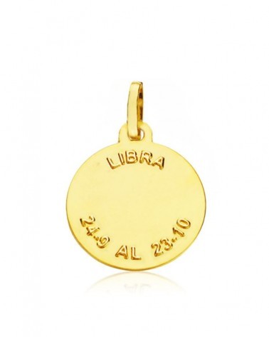 Colgante oro 18k horóscopo Libra 16mm