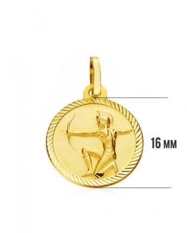 Colgante oro 18k horóscopo Sagitario 16mm