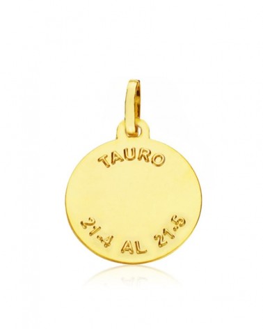 Colgante horóscopo Tauro oro 18k amarillo 16mm