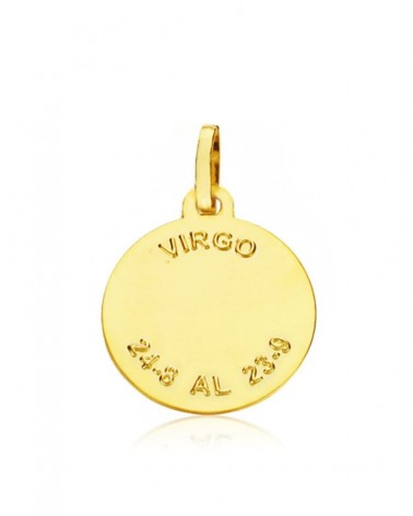 Colgante oro 18k horóscopo Virgo 16 mm