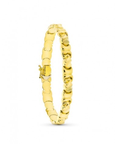 Pulsera oro amarillo 18k eslabones volumen 16 gramos