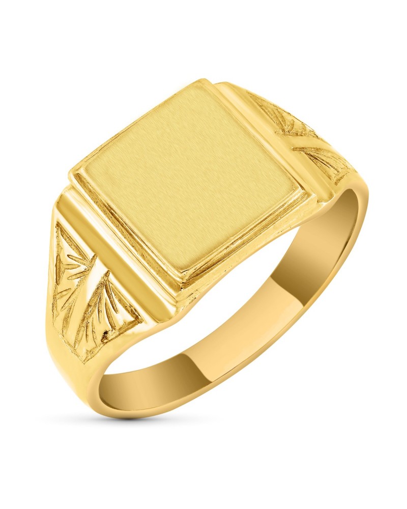 Sello oro 18k cadete superficie mate con peso aproximado 5,8 gramos