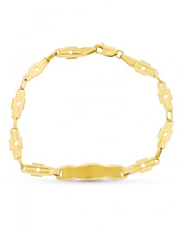 Pulsera esclava oro 18k amarillo niño comunión