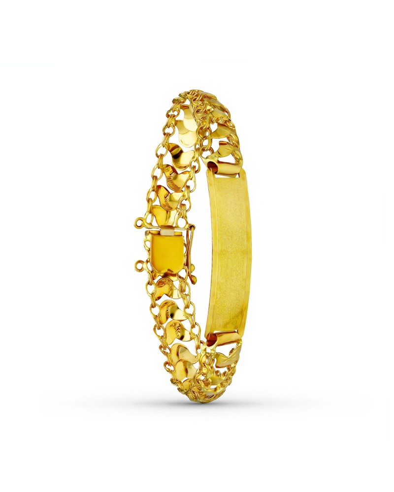 Pulsera esclava oro 18k amarillo diseño princesa