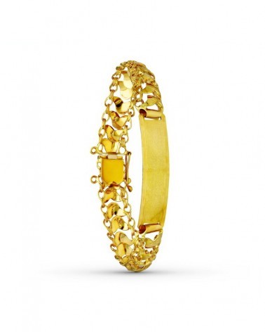 Pulsera esclava oro 18k amarillo diseño princesa