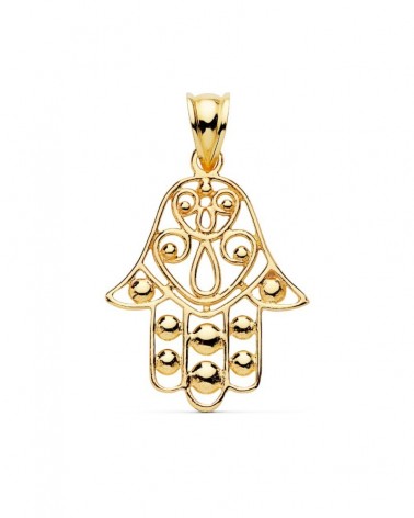Colgante Mano de Fátima oro 18k amarillo 27x23mm