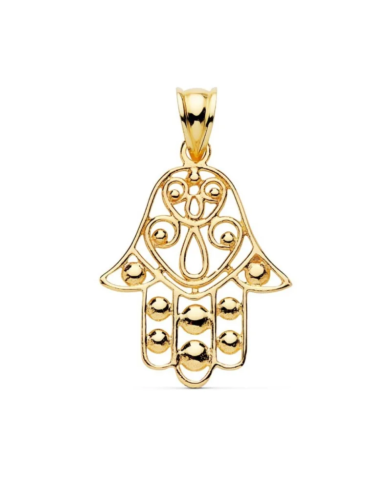 Colgante Mano de Fátima oro 18k amarillo 27x23mm