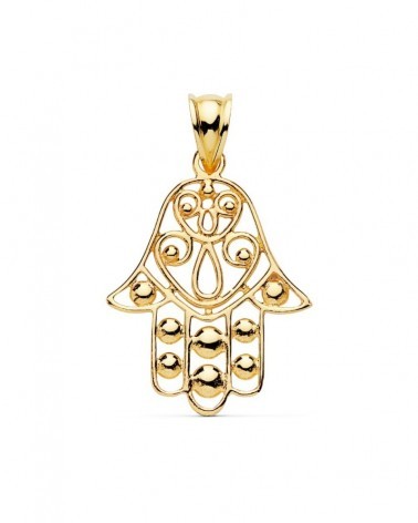 Colgante Mano de Fátima oro 18k amarillo 27x23mm