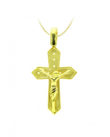 Cruz oro 18k amarillo con Cristo 30x19 mm