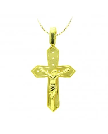 Cruz oro 18k amarillo con Cristo 30x19 mm