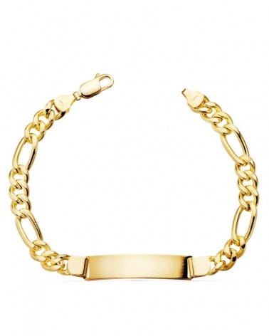 Pulsera esclava oro 18k eslabón Fígaro 7 mm