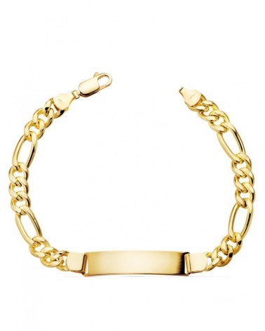 Pulsera esclava oro 18k eslabón Fígaro 7 mm