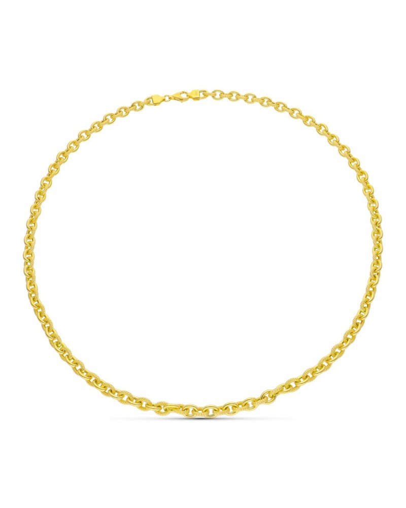 Gargantilla oro amarillo 18k eslabones 52cm