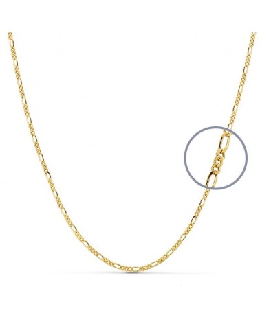 Cadena oro 18k estilo Cartier 40 cm hueca