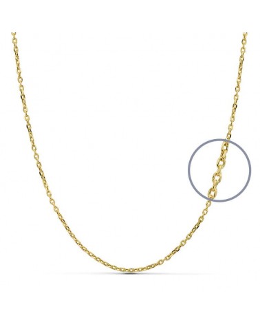 Cadena oro 18k estilo forzada 50cm