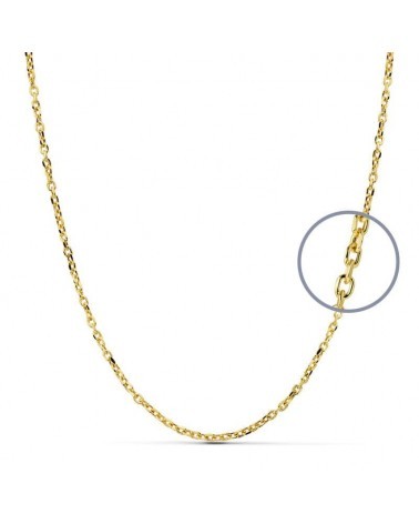 Cadena oro 18k forzada 60cm 2mm