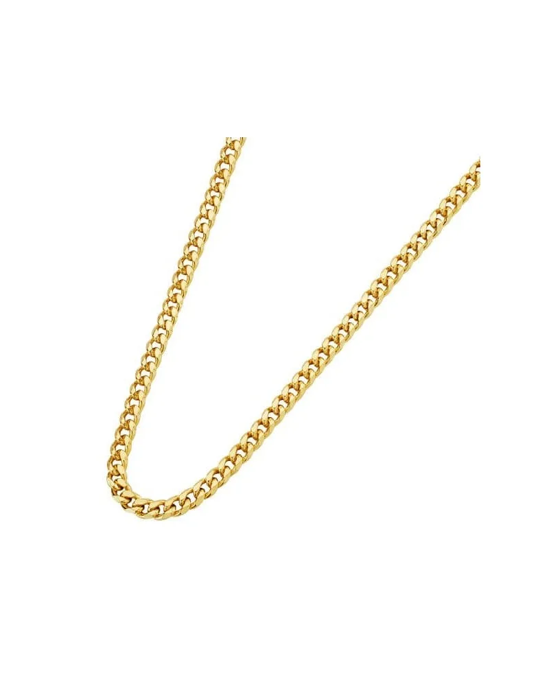 Cadena oro 18k barbada hueca 50cm 2,5mm