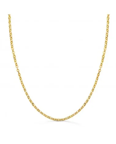 Cadena oro 18k forzada hueca 2 mm 50cm