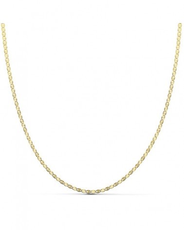 Cadena oro 18k amarillo diamantada maciza 50 cm