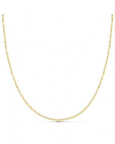 Cadena oro 18k amarillo diamantada maciza 40 cm