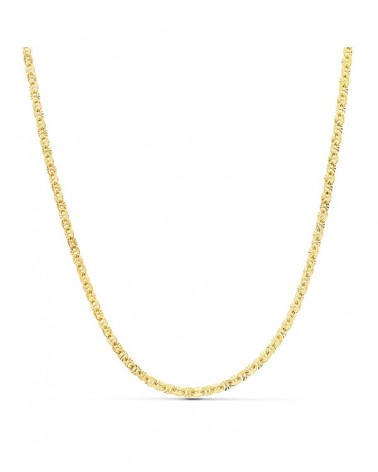 Cadena oro 18k forzada tallada 45cm 2mm