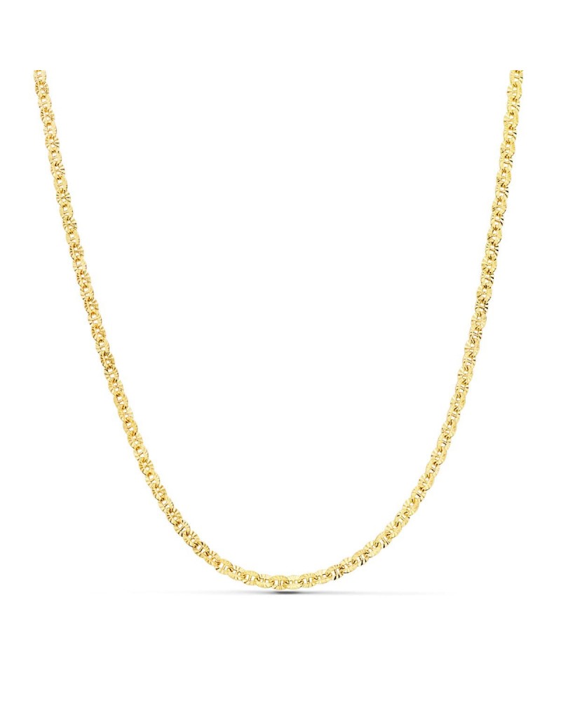 Cadena oro 18k forzada tallada 45cm 2mm