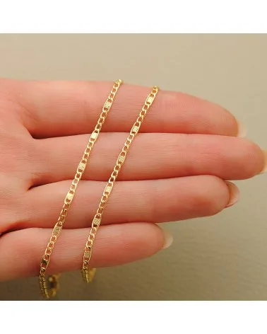 Cadena oro 18k hueca 2 mm 50cm 2,8 gramos - foto 3