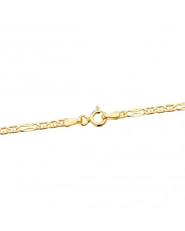 Cadena oro 18k ancla 3x1 45cm 2mm