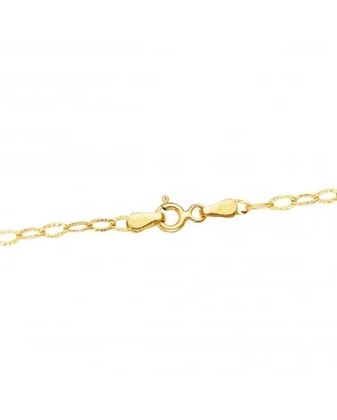Cadena oro 18k forzada tallada hueca 2,5 mm 45 cm - foto 2