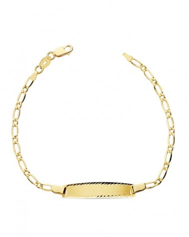 Pulsera esclava oro 18k amarillo cadena cartier 17 cm