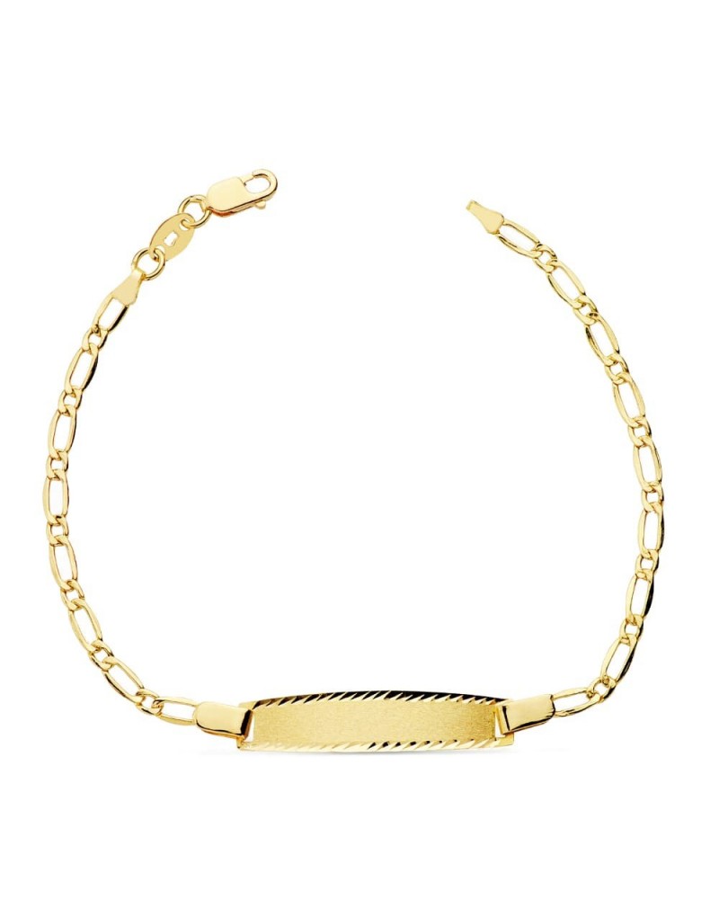 Pulsera esclava oro 18k amarillo cadena cartier 17 cm